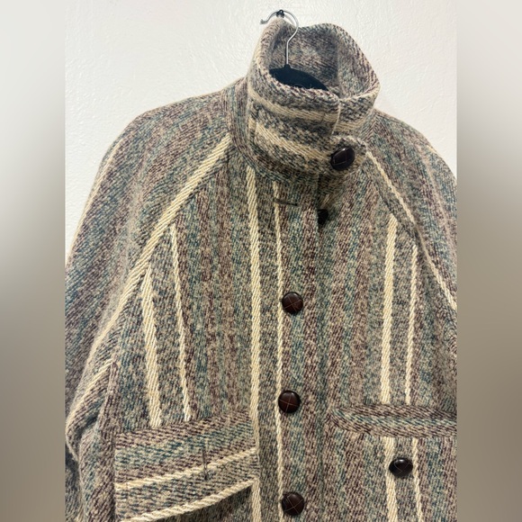 Sezane Leo Coat in Multicolor Stripes size FR 36, US 4 or Small - Picture 4 of 5